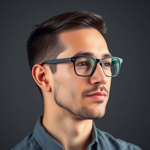 Foto de perfil de un cliente con gafas